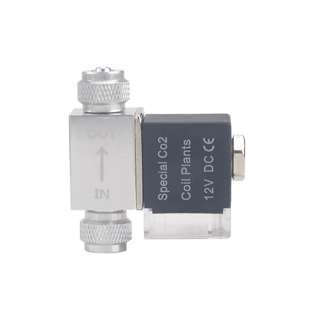 Aquarium Co2 Solenoid Valve Regulator Waterproof Low Temperature Fish Tank Electric Magnetic Valve Dropship