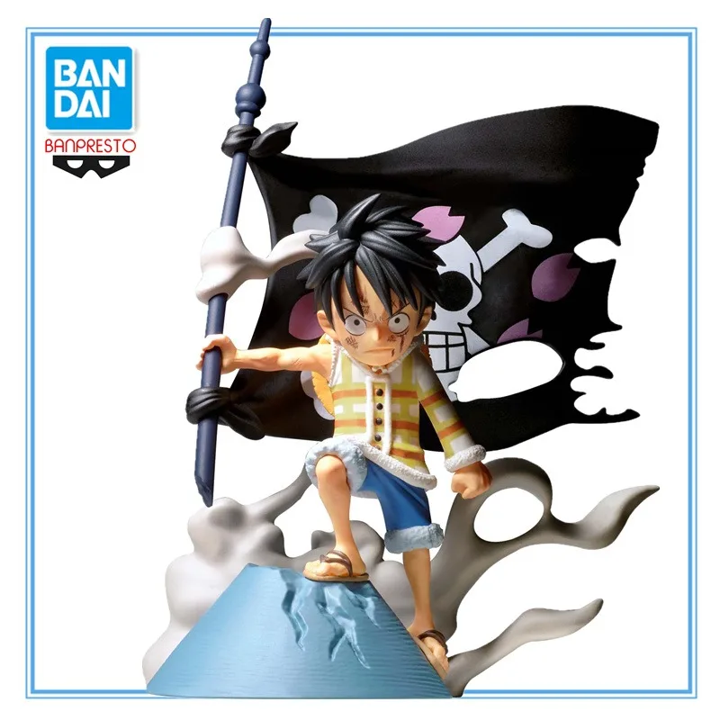 Original Anime ONE PIECE WORLD COLLECTABLE FIGURE LOG STORIES-MONKEY.D.LUFFY Action Figure PVC Toys for Children Collection Doll