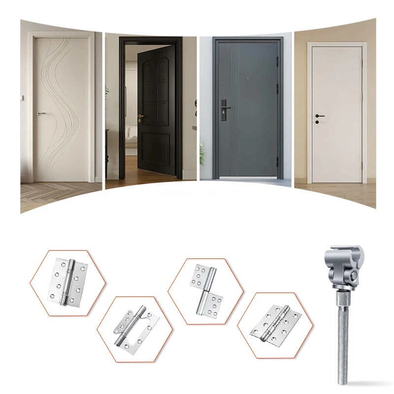 Adjustable Door Hinge Wrench Tool Stainless Steel Door Gap Adjusting Spanner Universal Movable Wrench For DoorHinge Screw Tuning