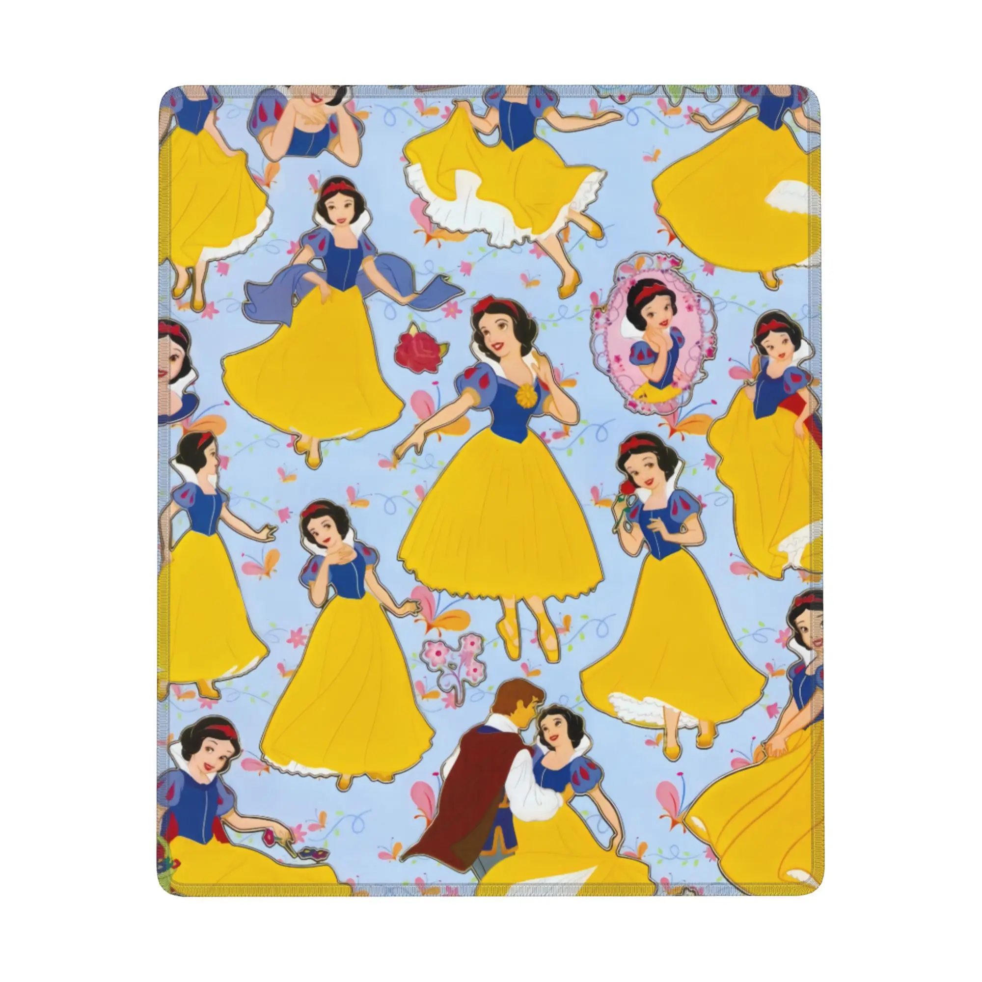 

Snow White 7x9in Mouse Pad Office Non-Slip Computer Rubber Mouse Mat Desk Mat For PC Laptop Desktop