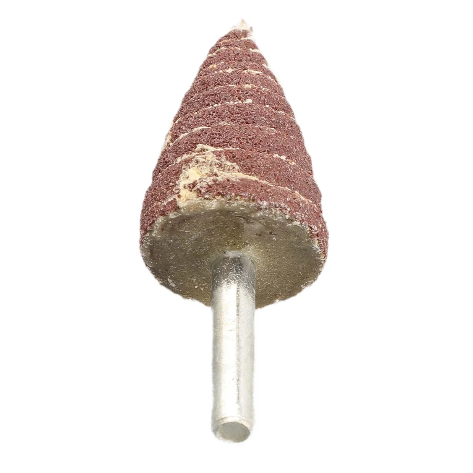 80 #   Testa di levigatura Lucidatura Strumenti di levigatura Ruote con patta di carta vetrata Testa di molatura a cono conico Gambo da 6 mm NUOVO Repalcement di alta qualità