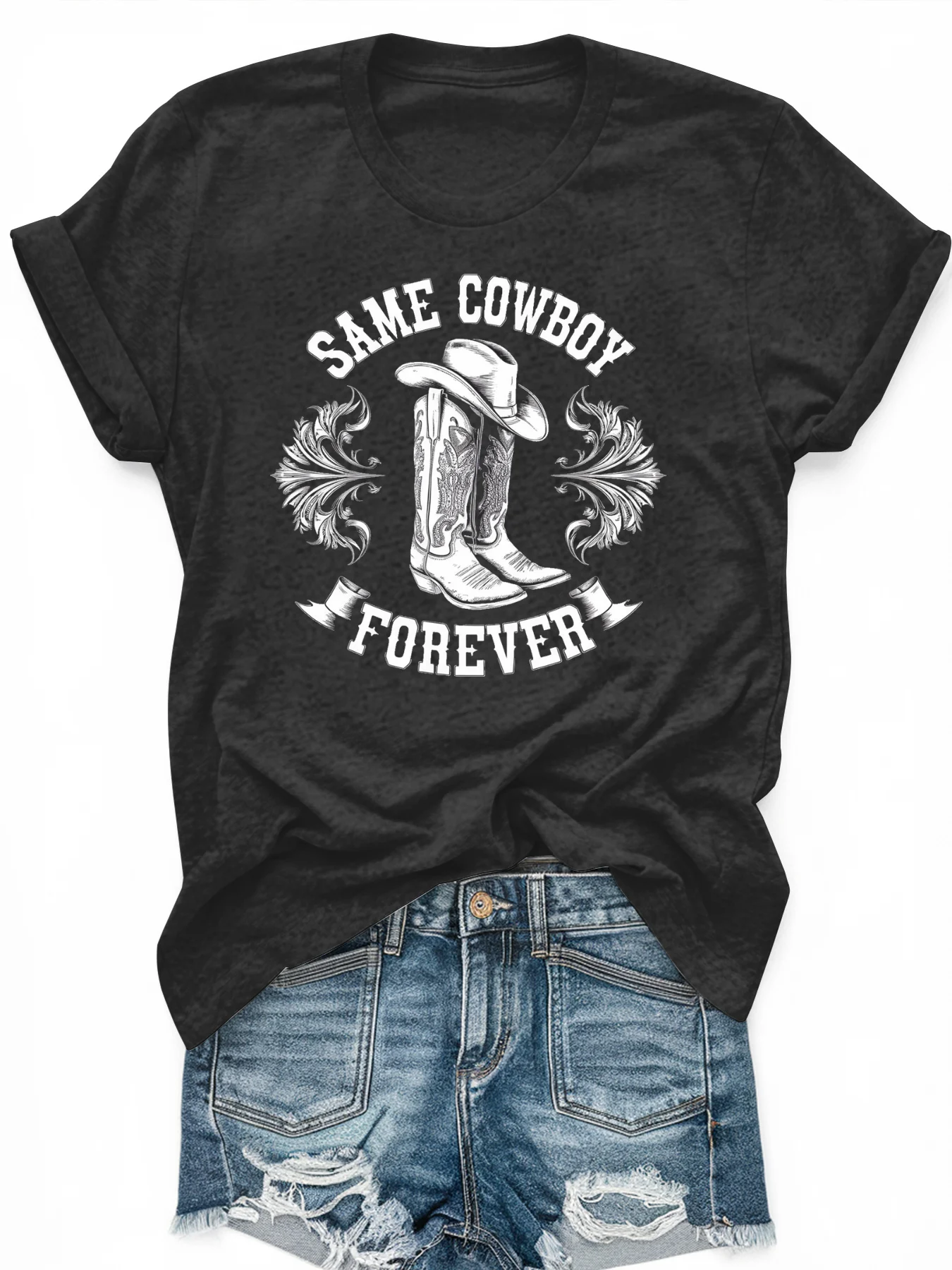 

Women's large-size printed short-sleeved T-shirt, loose and casual, soft, comfortable and breathable, outdoor sports