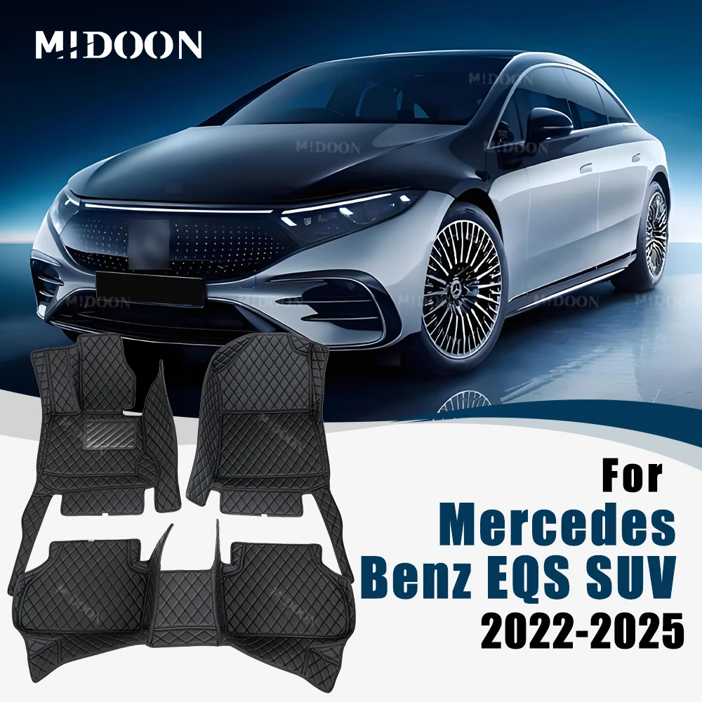 

For Mercedes-Benz EQS SUV 5/7-seat 2022-2025 Custom Car Floor Mats Auto Carpet Cover Interior Details Accessories Protective Pad