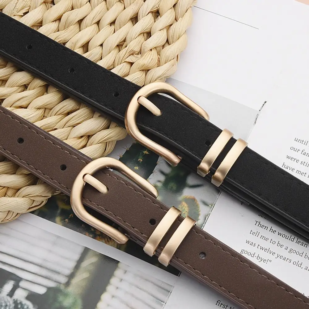 Cinturón vintage versátil para mujer, cinturón de piel de ante, cinturón informal Retro esmerilado para negocios