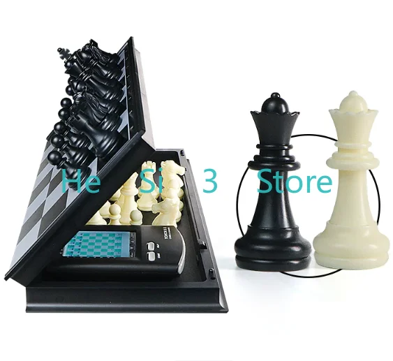 Pocket intelligent electronic chess board children learn chess parent-child puzzle artifact