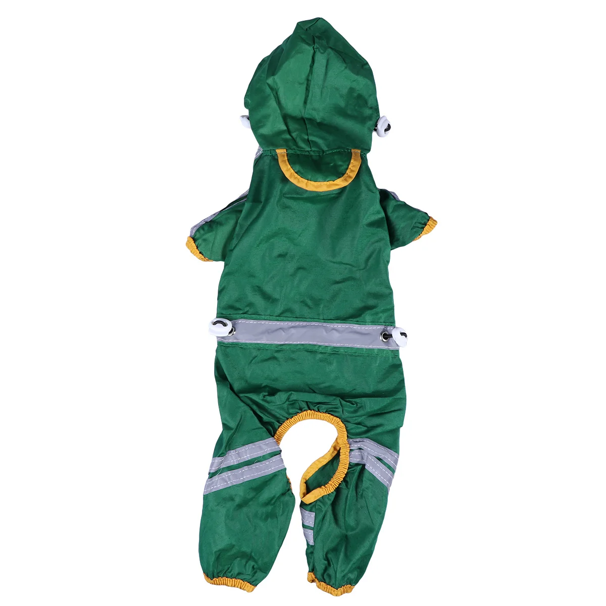 سترة مطر للكلاب معطف للحيوانات الأليفة بغطاء للرأس قابل للتعديل مع شريط عاكس للكلاب والقطط الصغيرة