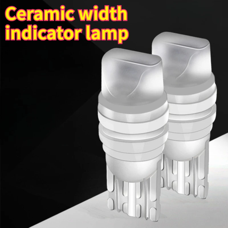 1pair Car Daytime Running Lights T10 Bubble Super Bright Led Lens Width Reading Universal Small Lamp W5w