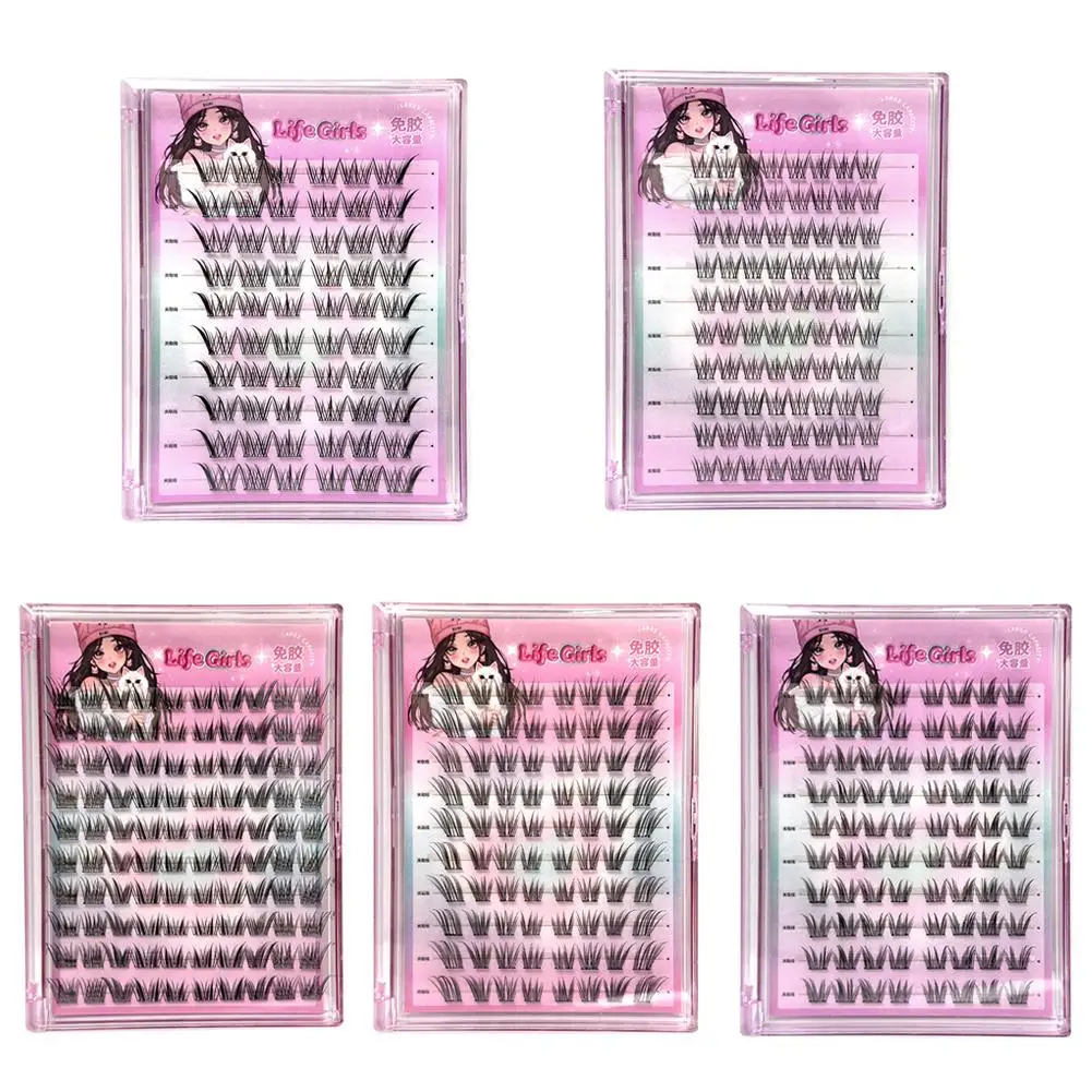 Clusters Eyelash Glue-Free Lash Self-adhesive Lash Grafting Fox-style Oblique Flying False Eyelashes Women Makeup Products 2026