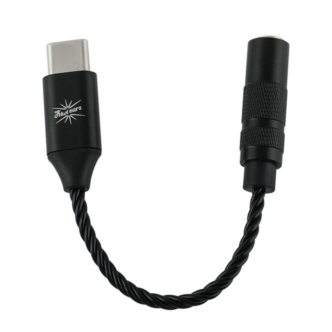Kiwi Ears AD1 Type-C to 3.5mm Female Headphone DAC Adapter Cable USB C to Aux IEM Dongle with KT02H20 Chip