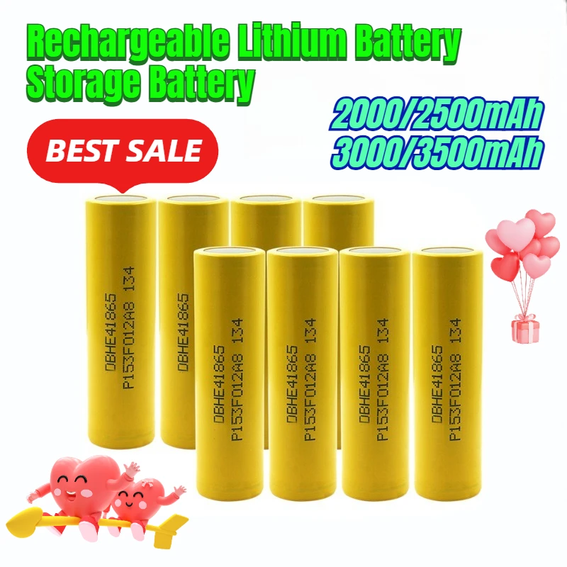 

2000/2500/3000/3500mAh HE4 18650 Rechargeable Lithium Battery Storage Battery