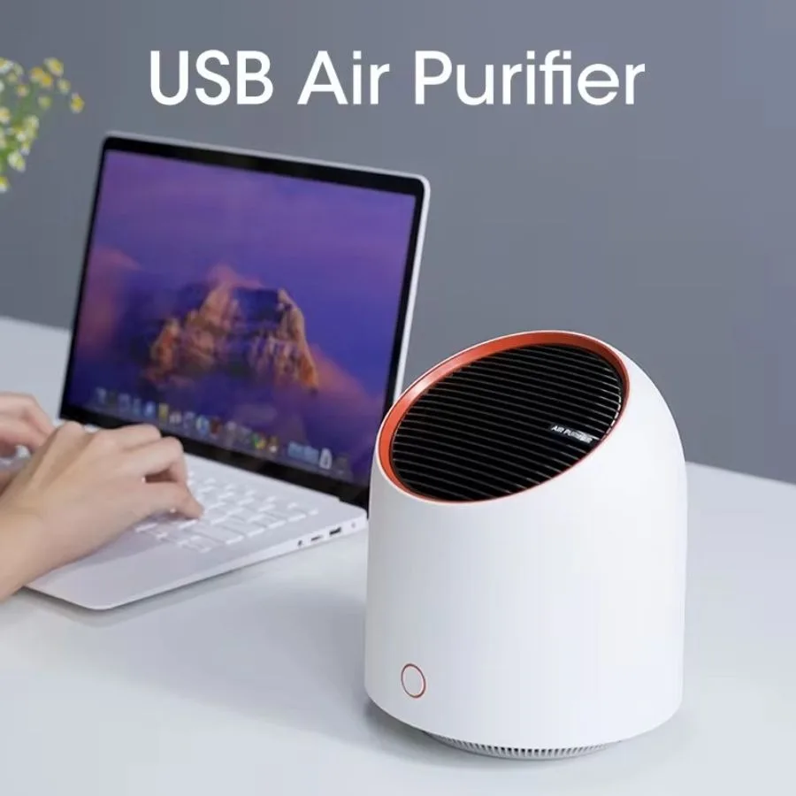 

Portable Air Purifiers Mini USB Air Cleaner Personal Desktop HighEfficiency Air Filter For Home or Work Allergies Smoke Dust Po