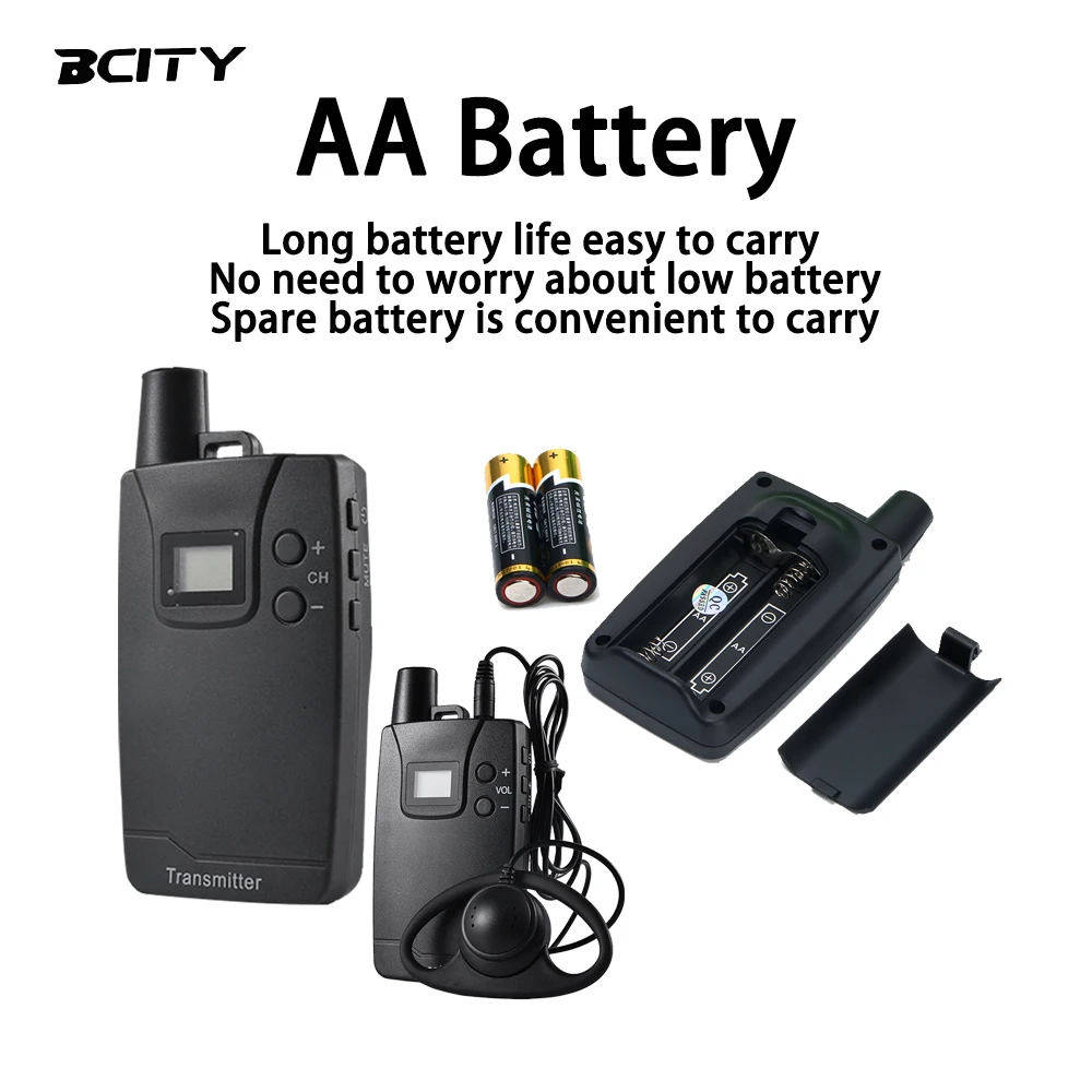 AA Battery 916R Tour Guide System Replaceable AA Battery Design, Unlimited Runtime, Ideal for Tours, Classes, Conferences