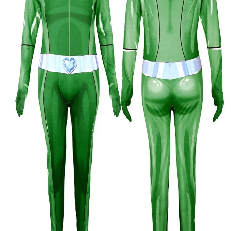 ชุดคอสเพลย์ CyTotally Spies สำหรับผู้ใหญ่และเด็ก ชุดจั๊มสูท บอดี้สูท แอนิเมะ Clover Ewing Samantha Alexandra Mandy Sam Alex สำหรับผู้หญิง