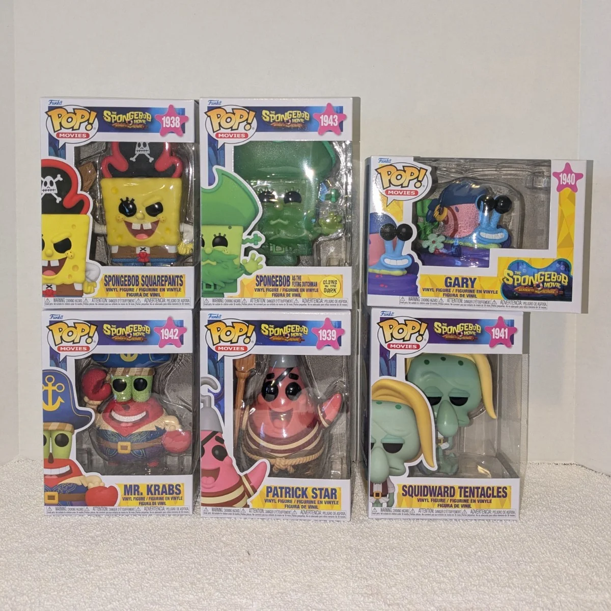 Figura de la Serie Pirata de Bob Esponja, Funko Pop Oficial, Estatua Original de Patrick Star, Sr. Krabs, Calamardo, Edición Limitada, Juguete de Regalo para Fans