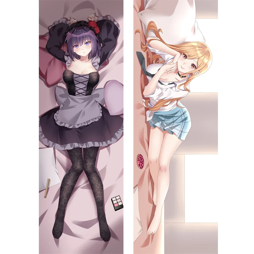 Anime Dakimakura Marin Kitagawa Pillow Case Hugging Body Pillow Cover Two-Sides DIY Custom Made Printed Pillowcase 6 Sizes