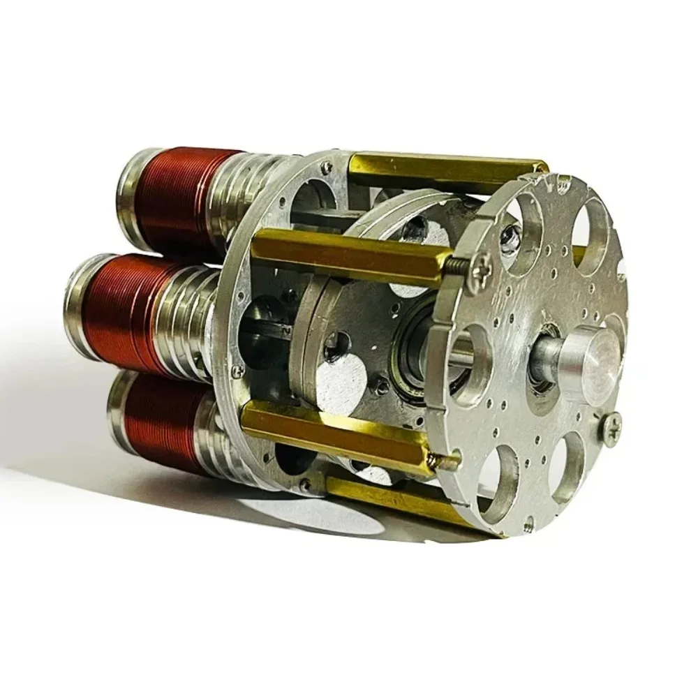Three-cylinder Swashplate Engine Strong Magnetic Piston Brushless Motor Scientific Experiment Teaching Aids Toy Coil Motor Model