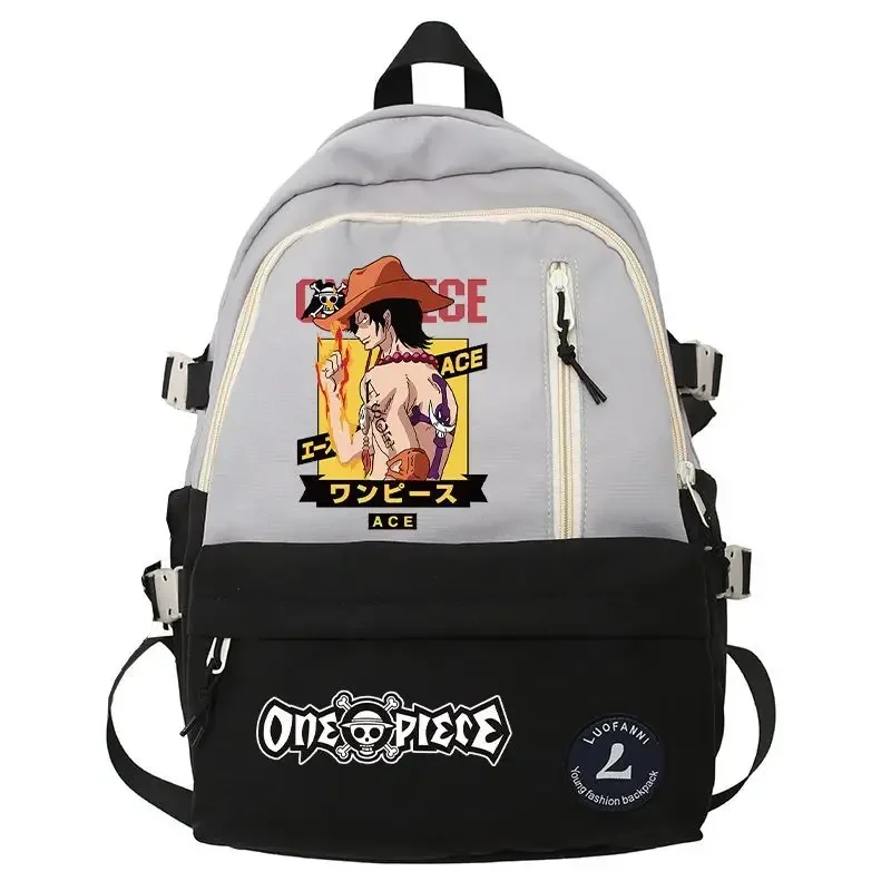 Animated One Piece Luffy schoolbag primary school junior high school male trend large capacity backpack children backpack gifts