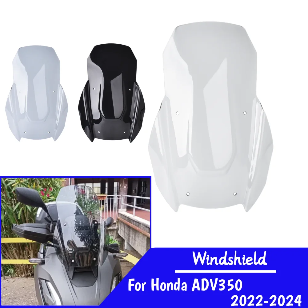 

Motorcycle Windshield Windscreen For Honda ADV 350 2022 2023 2024 ADV350 Front Wind Shield Screen Air Deflectors Accessories