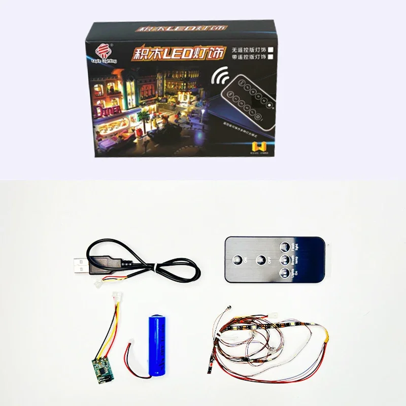 DIY RC LED Light Kit para Lego Technical Sports Car, apenas luz LED sem Blocos Modelo, T5010