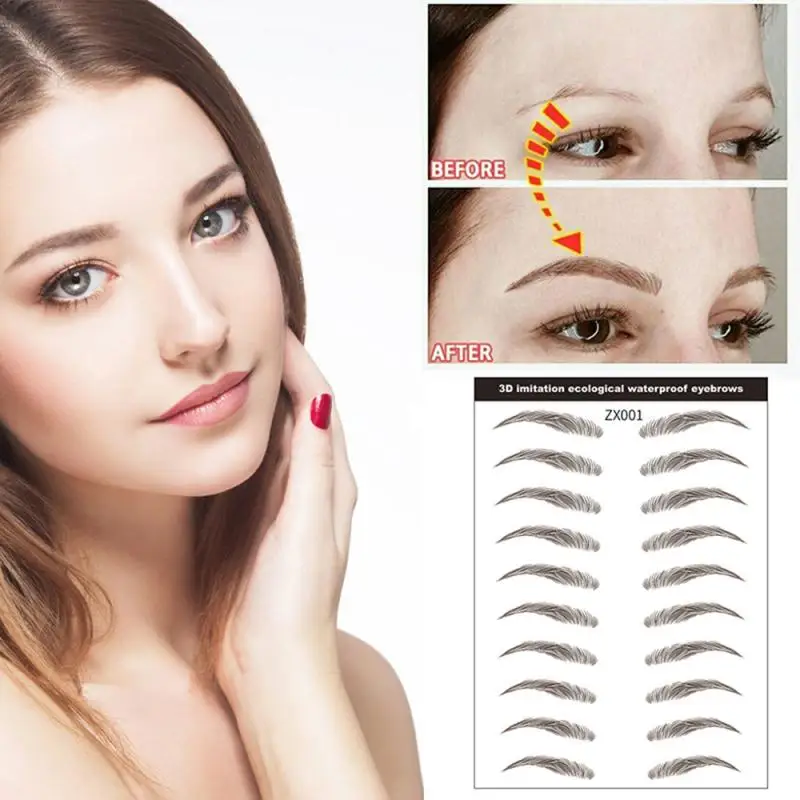 Authentic Precise Long-lasting Hair-like Waterproof Easy To Apply Hair-like Eyebrow Sticker That Lasts All Day Time-saving