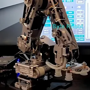 ذراع روبوتية متدرجة ذات 4 محاور مع مضخة كأس شفط ، محرك متدرج ، نموذج معدني للأردوينو ، طقم DIY ، حمولة كبيرة ، روبوت صناعي أعلى 12 مبيعات ذراع روبوتية صناعية - رقم 12