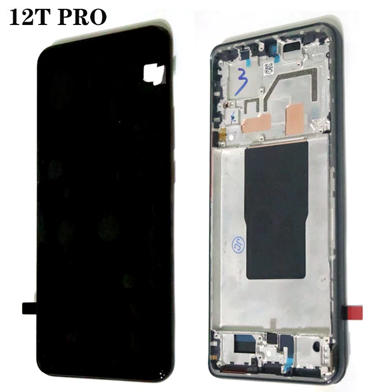 Original AMOLED 6.67'' Replacement For Xiaomi Mi 12T LCD Display Touch Screen 12T Pro
