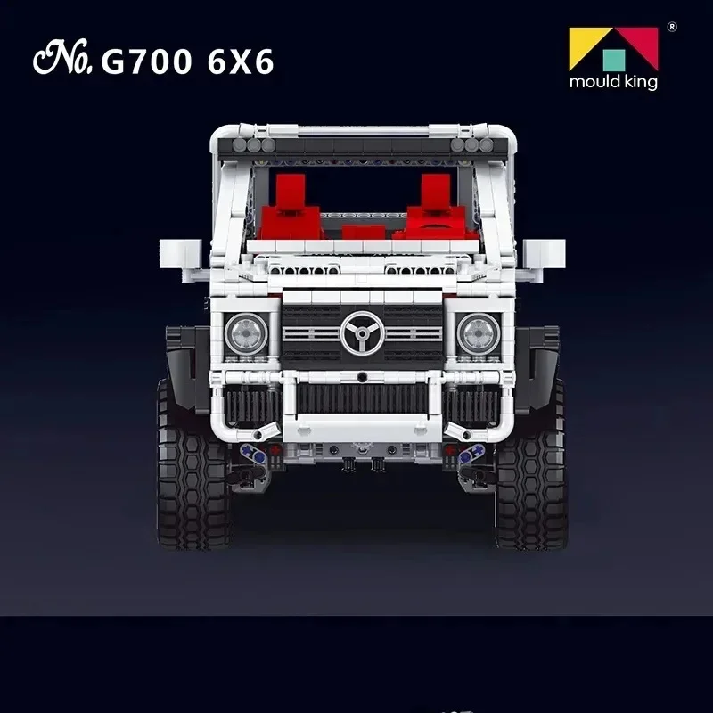 Mould King 13061 Remote Control G700 off-Road Vehicle6x6Technology mechanical model adult insert particle building block toy