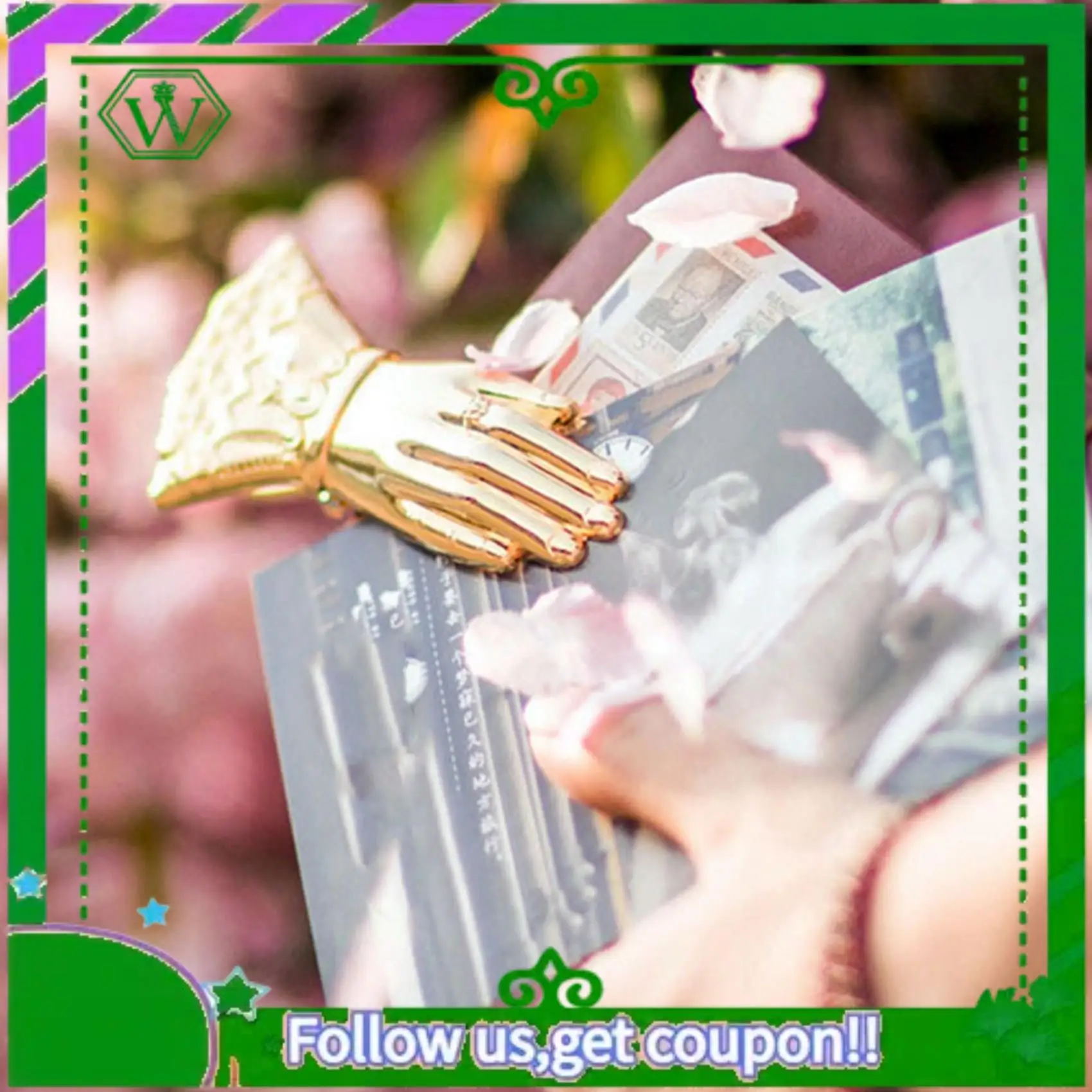 

ABIK-2X Роскошные шикарные зажимы для хранения офисной бумаги из кованого золота, винтажная форма руки, сплав, зажим для хранения документов, справочника