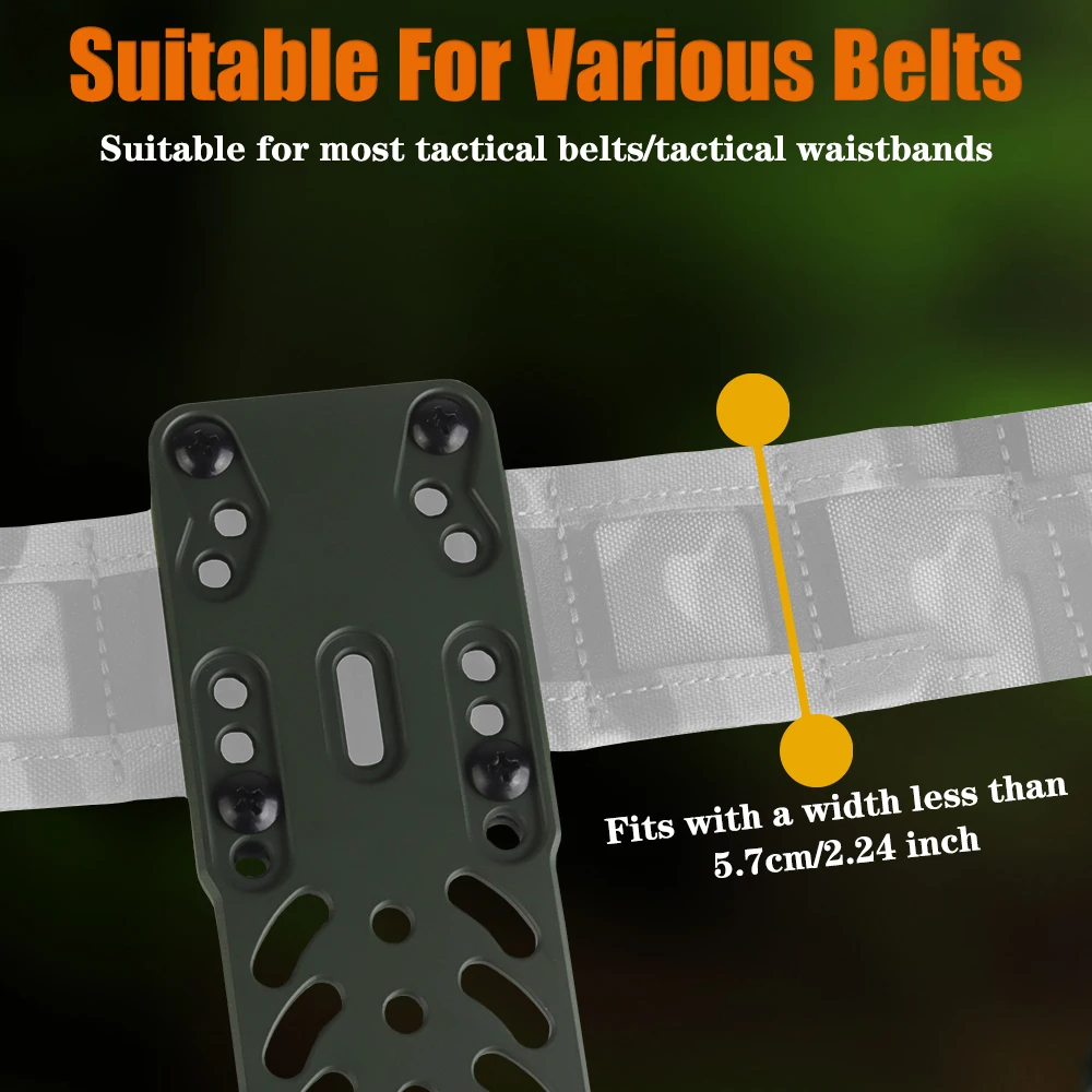 Tactical Holster Adapter Compatible With SAFARILAND Variety Of Mainstream Holsters 3 Levels Of Height And Tilt Angle Adjustment