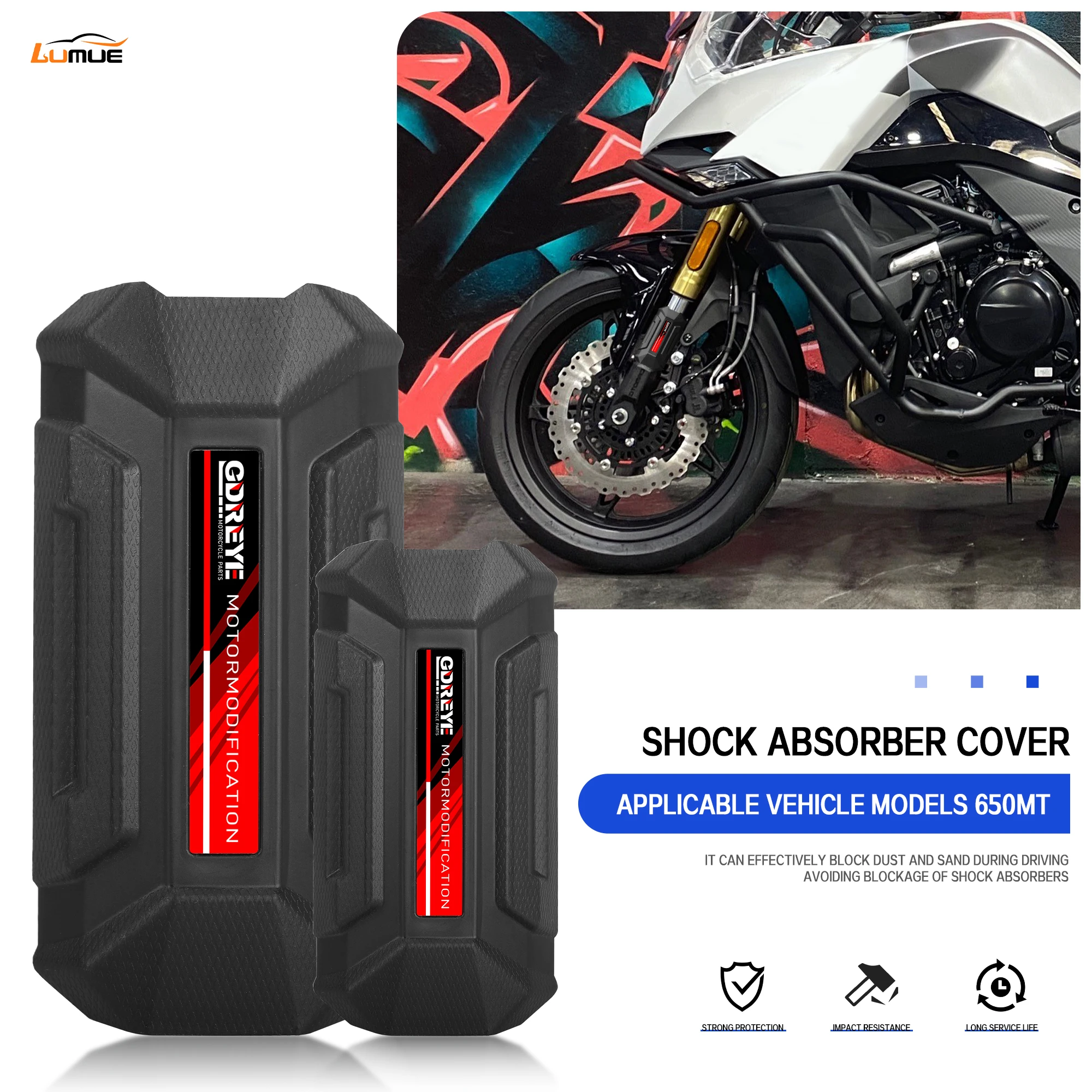 For CFMOTO 650MT 650 MT 650mt Motorcycle 650 mt Front Fork Guard Shock Absorbing Protective Shell Cover
