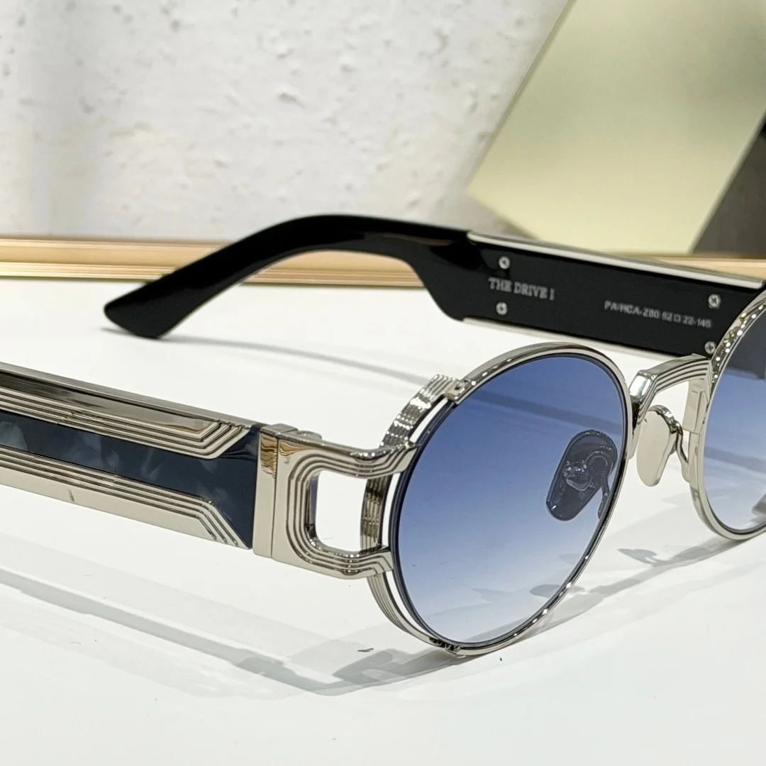 DEAN Fashion Sunglasses Man Woman,Iconic Gold Accent Browline Design,UV Blocking Gradient Lens,Effortlessly Elevate Your Outfit