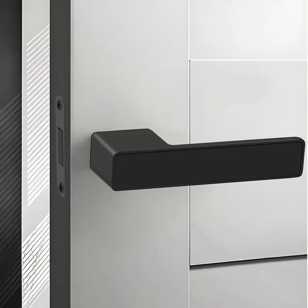 

Европейский магнитный дверной замок, ручка с одним словом, скрытая замочная скважина, бесшумный дверной замок из цинкового сплава, экологический дверной замок для спальни, кабинета