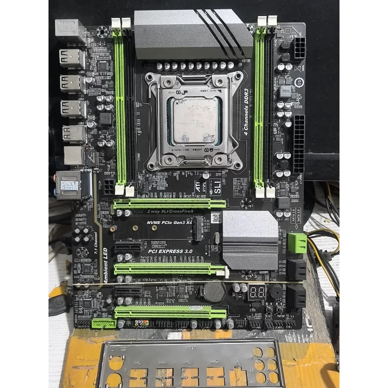 

used for X79 Motherboard + Intel Xeon E5 2660V2 CPU Combo LGA2011 10-Core 20-Thread DDR3 M.2 NVME SATA3.0