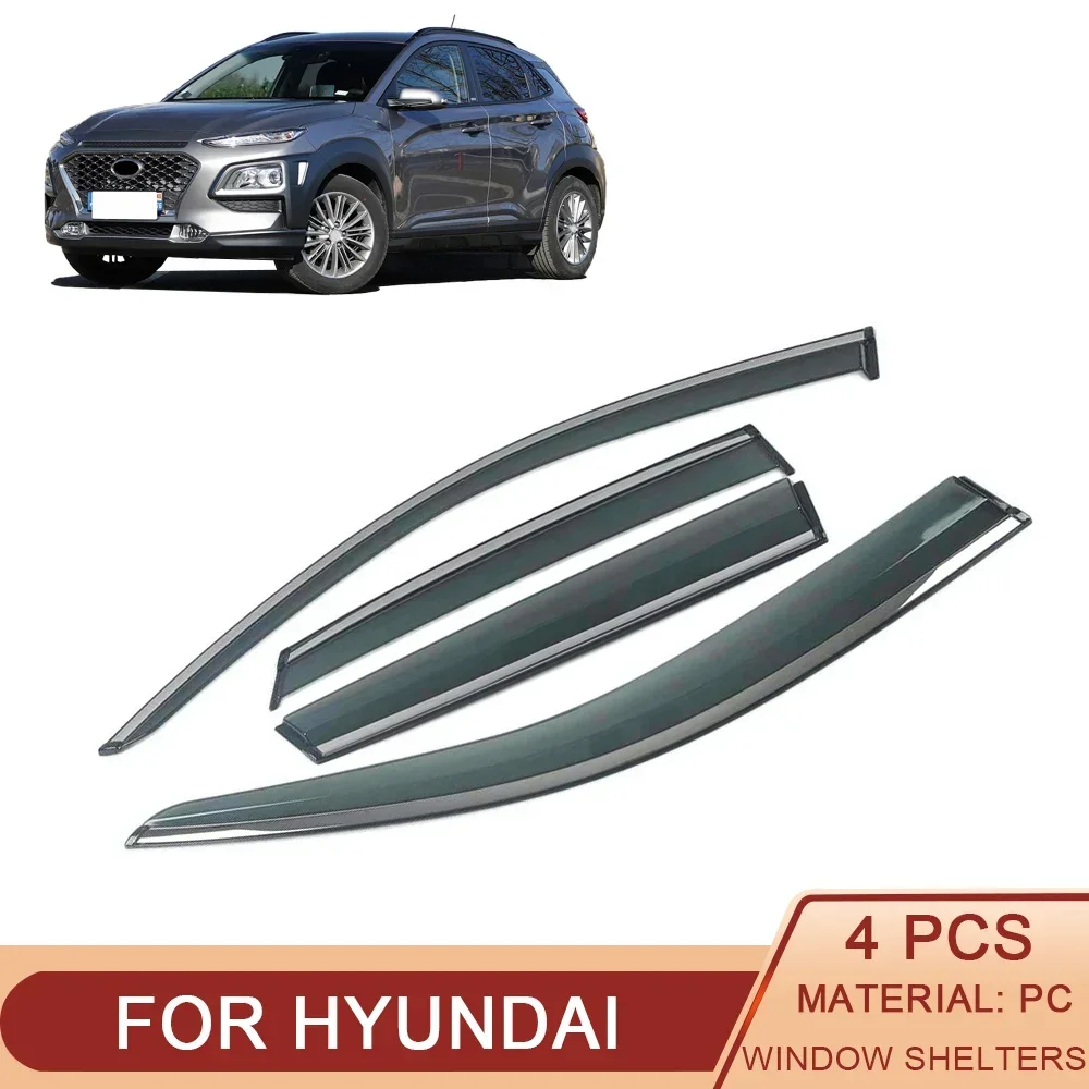 

For HYUNDAI I20 I30 Car Window Deflectors Sun Shade Rain Guard Visors Shield Shelter Protector Sticker Exterior Accessories