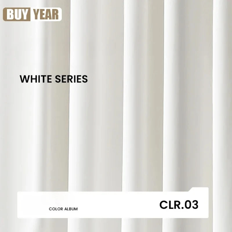 

American Milk White Pure Beige Cream French Velvet Fitting Room Curtains for Living Dining Room Bedroom Blackout Curtain Custom