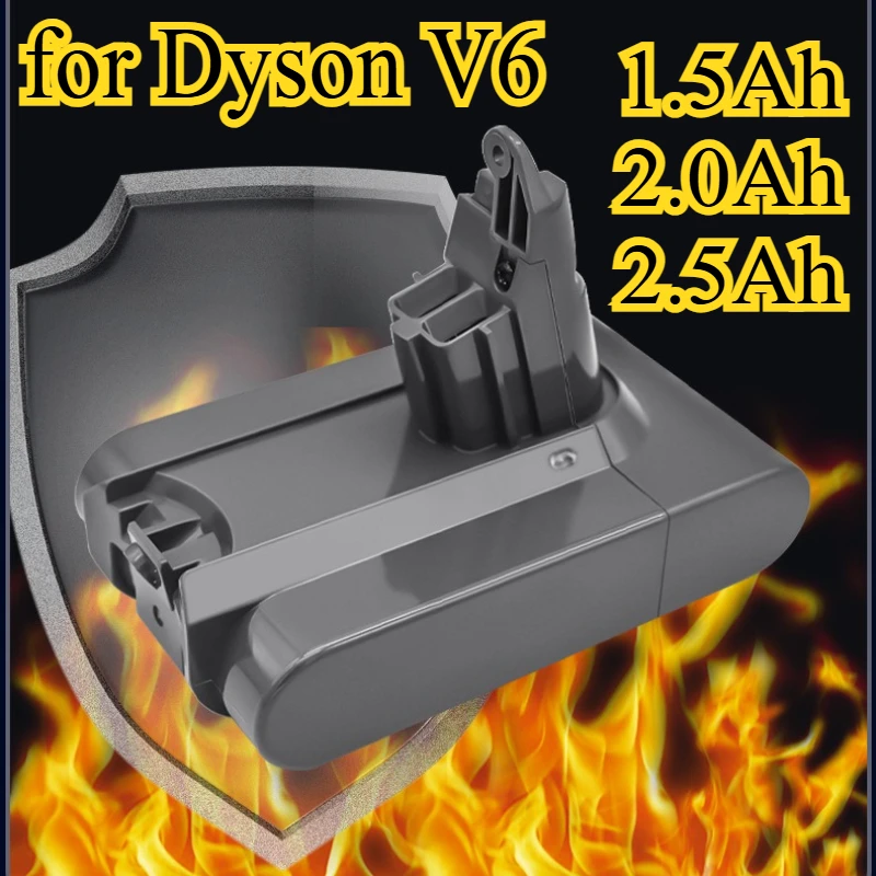 

Долговечный аккумулятор емкостью 2500 мАч для Dyson V6, замена для Dyson V6 Animal Absolute Vacuum, расширенное время работы