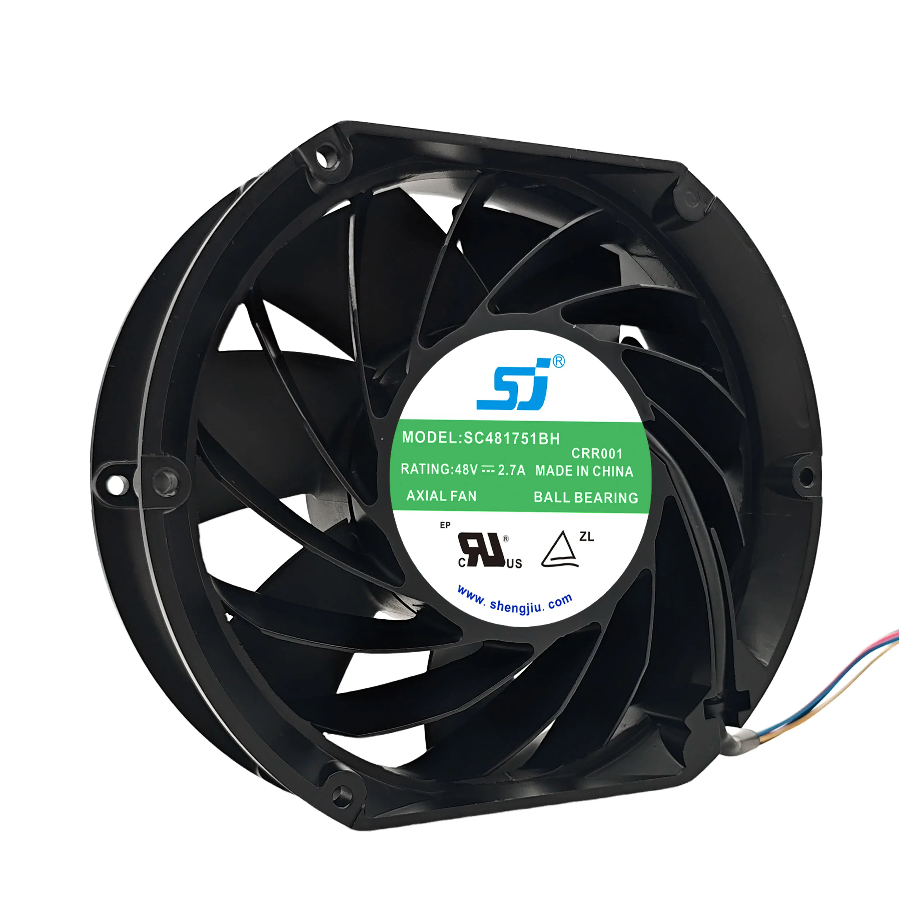 SC481751BH DC 48V 2.7A 172x150x51mm 4-Wire Cooling Fan