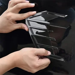 2pcs Universal Car Air Flow Fender Hood Intake Vent Cover Trim Carbon Fiber Side Wing Decals Body Shark Gill Ventilation Sticker
