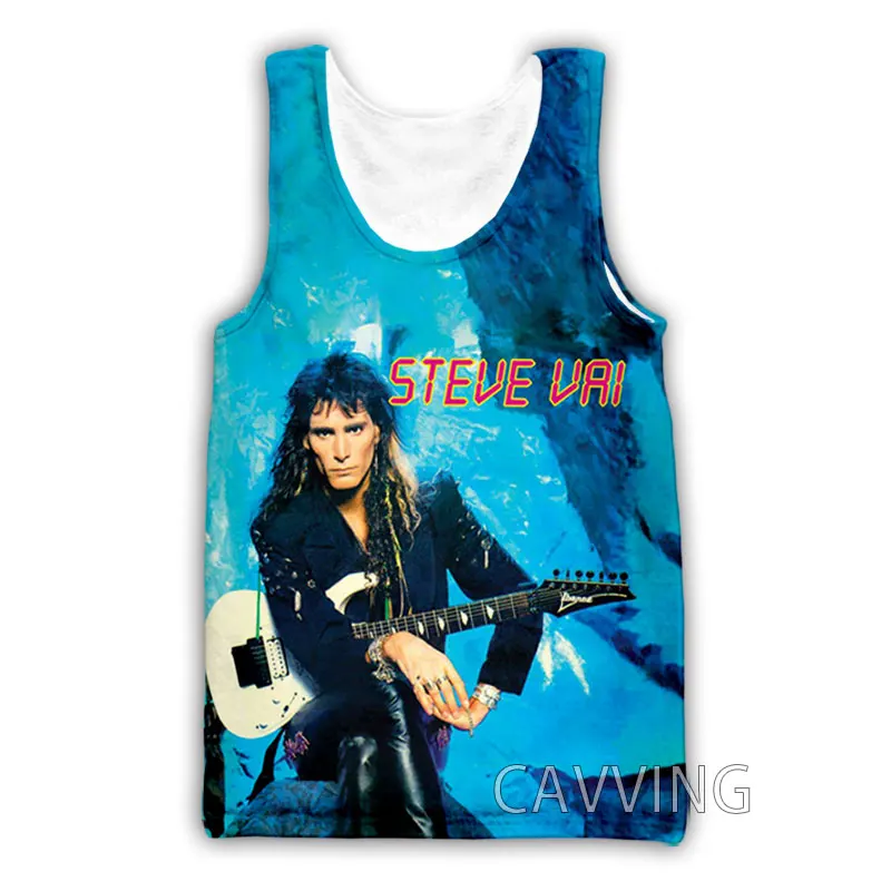 

CAVVING 3D Printed Steve Vai Tank Tops Harajuku Vest Summer Undershirt Shirts Streetwear for Men/women V01