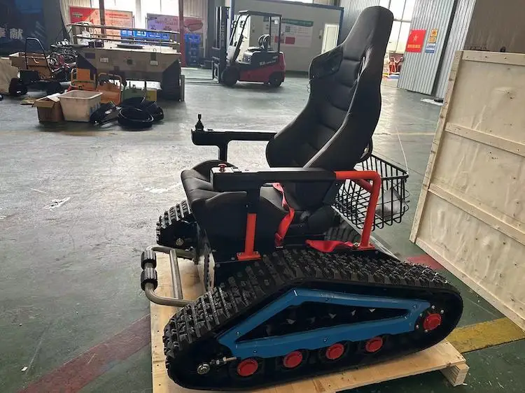 Snowblower rubber tracked chassis rubber crawler undercarriage rubber track triangle wheelchair