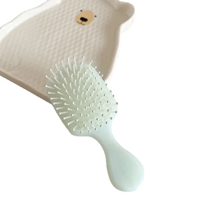 Brosse à cheveux pour petites filles, 1 pièce, simple, mode, couleur unie, peigne à coussin d'air pour enfants, joli outil de soins capillaires