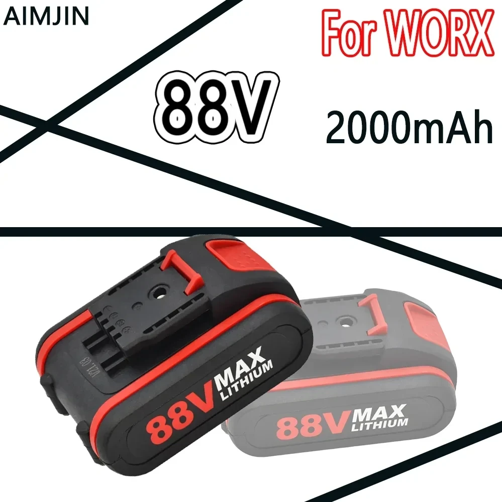 

Rechargeable Lithium Ion 88V Battery， 2000mAH for Worx Electric Wrench Saw Cordless