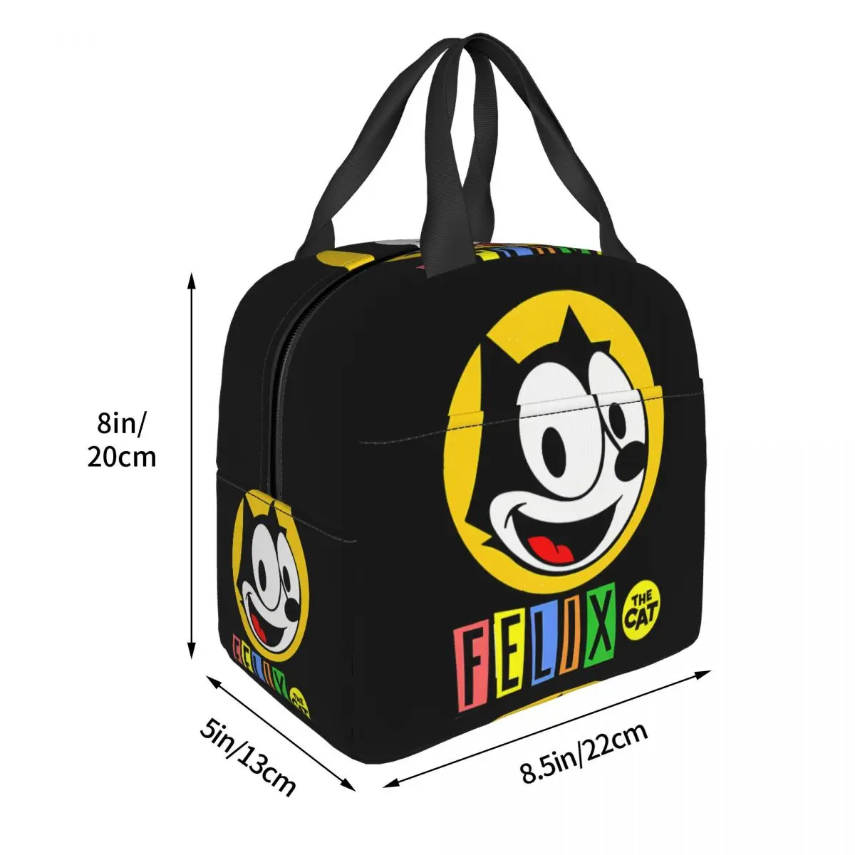 Couple Insulation Rice Bag Fan Suitable F-Felix The Cat Cartoon Aluminum Foil InsulationLunch Box BagFor School