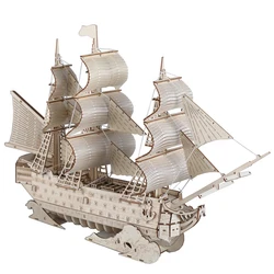 HMS-3D Wooden Victory Ship Model Kit, Wooden Boat Puzzle, British Sailing, Brinquedos para Crianças, Adultos e Crianças, Jogos de Festa, Presente