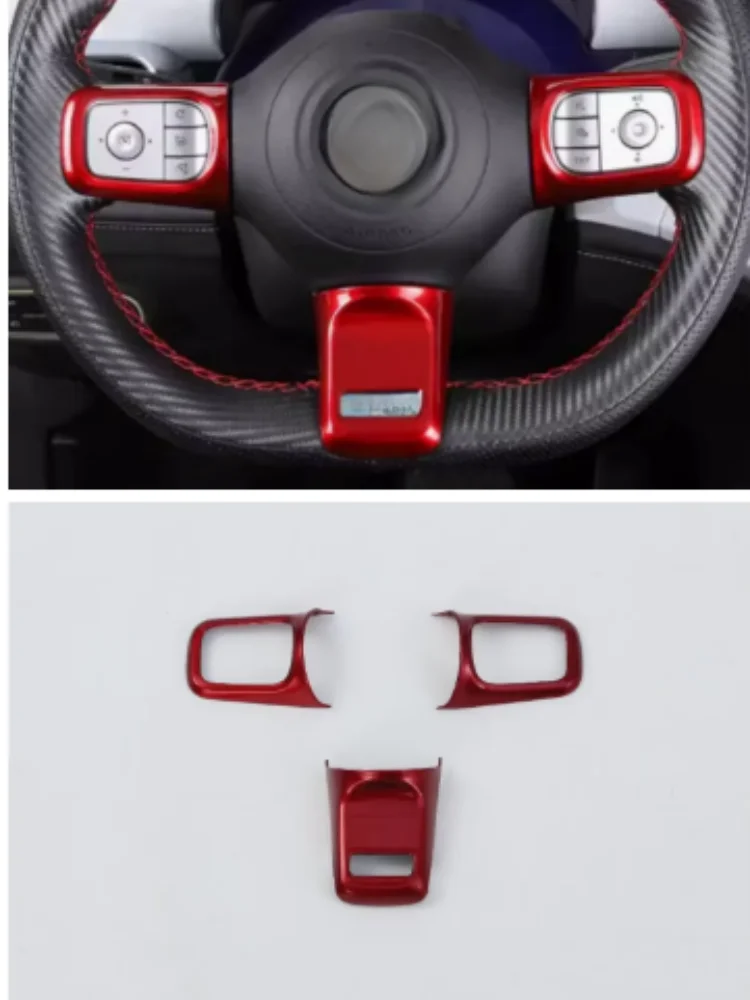 

Suitable for 2023 Mercedes Benz Smart Elf 1 Steering Wheel Decorative Strip ABS Auto Parts 3-piece Set