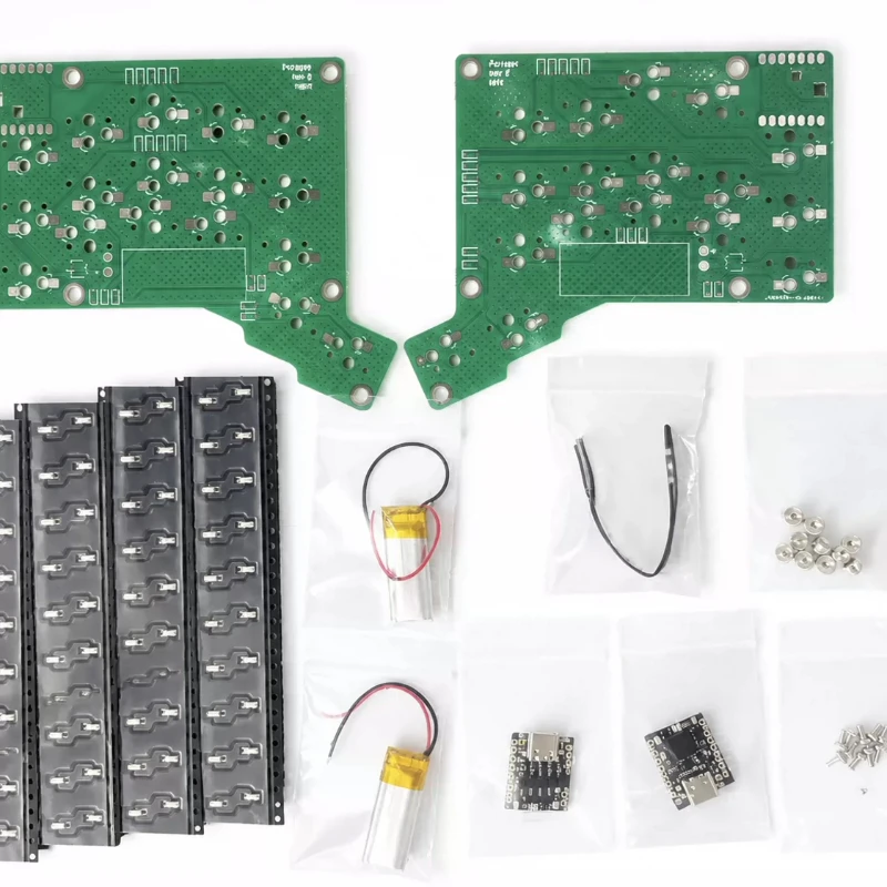 Forager Wireless Split Keyboard Kit Material Package Customized Bluetooth Support ZMK Studio for Choc V1 Keyboard Accessories