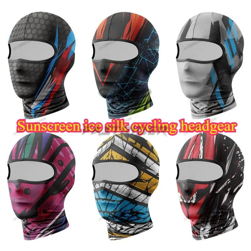 

Lycra Cycling Beanies For Men Women Winter Warmer Full Face Mask Cover Sports Tactical Military Helmet Liner Ski Balaclava Cap