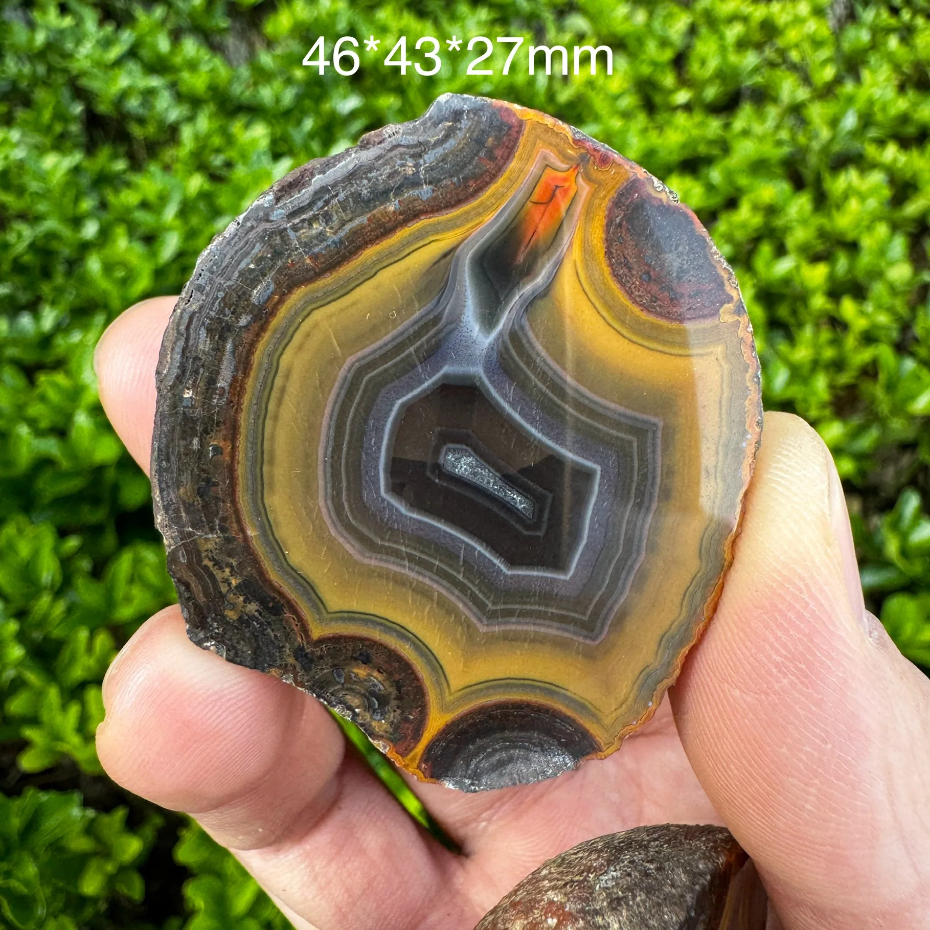 146g Natural Rough Polished ZhanGuo Red Agate Egg Crystal Quartz Sardonyx Healing Stone Desk Decor