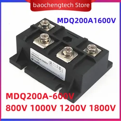 MDQ200A1600V jednofazowy mostek prostowniczy MDQ200-16 przetwornica częstotliwości MDQ 200A 600 800V 1000V 1200V 1800V DC zasilacz