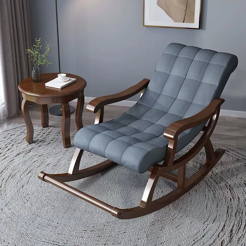 كرسي متأرجح كرسي منزلي شرفة قيلولة كرسي المسنين كرسي الاستجمام نموذج جديد ضوء فاخر خشب متين كرسي هزاز